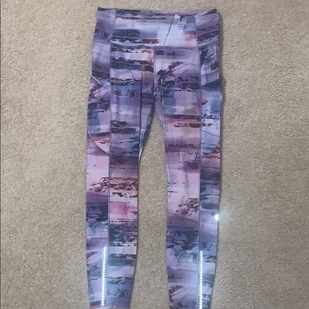 Sz 8 Lululemon Fast & Free 7/8 Tights